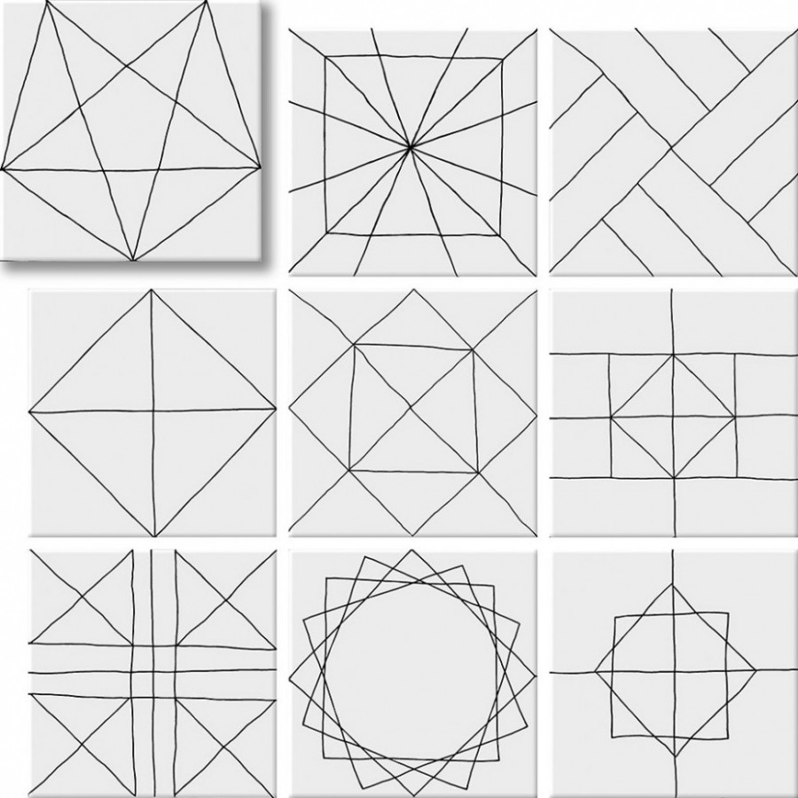 Керамогранит Geotiles Pawn (40 видов рисунка) 22,3*22,3
