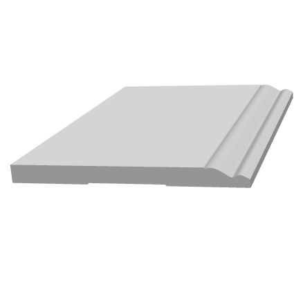 Плинтус деревянный под покраску Ultrawood Base 007 W Плинтус деревянный под покраску Ultrawood Base 007 W