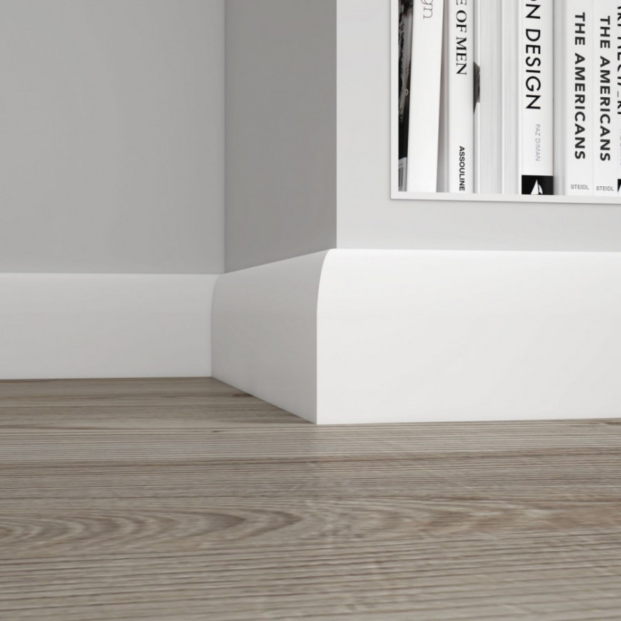 Плинтус деревянный под покраску Ultrawood Base 017 W