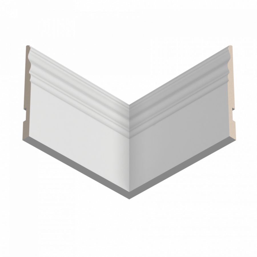 Плинтус деревянный под покраску Ultrawood Base 5074 W Плинтус деревянный под покраску Ultrawood Base 5074 W