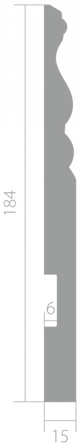 Плинтус деревянный под покраску Ultrawood Base 5074 W Плинтус деревянный под покраску Ultrawood Base 5074 W