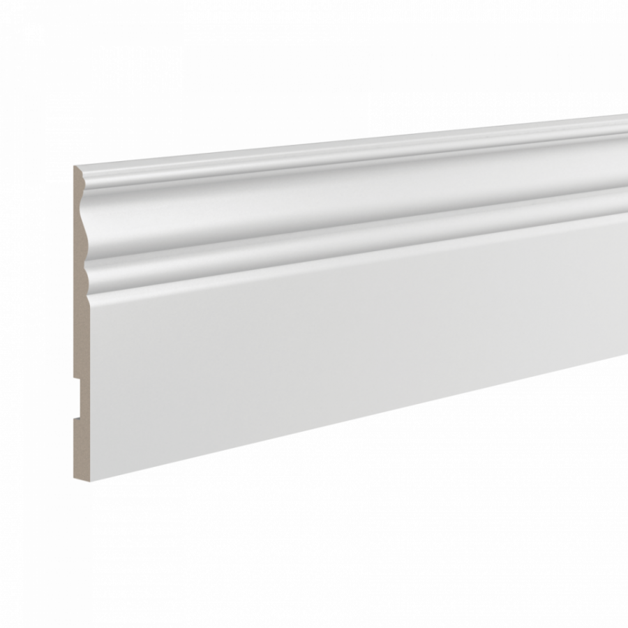 Плинтус деревянный под покраску Ultrawood Base 5074 W Плинтус деревянный под покраску Ultrawood Base 5074 W