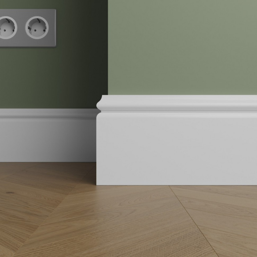 Плинтус деревянный под покраску Ultrawood Base 5501 W
