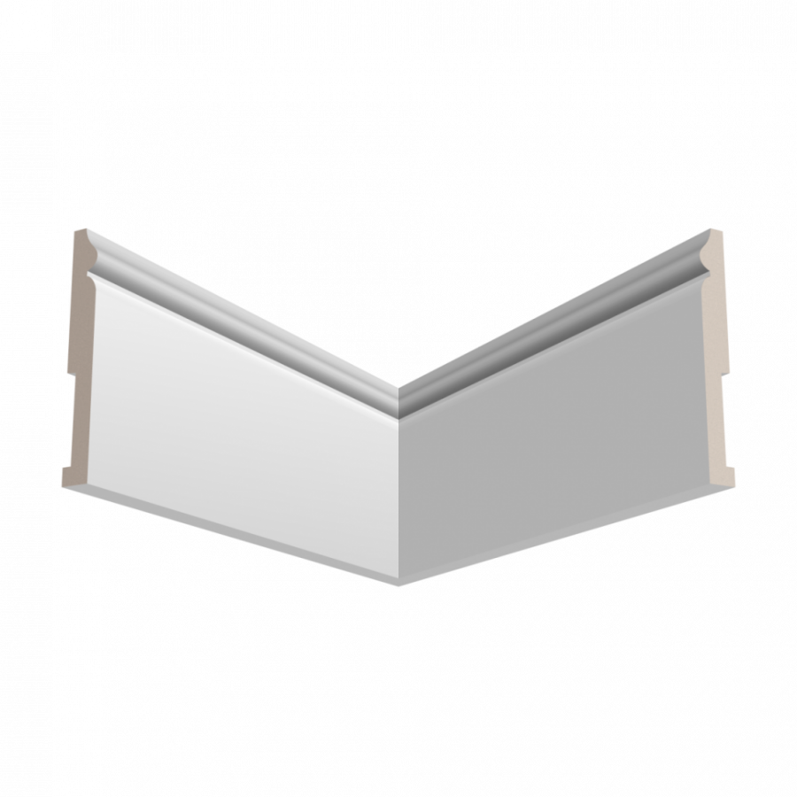 Плинтус деревянный под покраску Ultrawood Base 5501 W