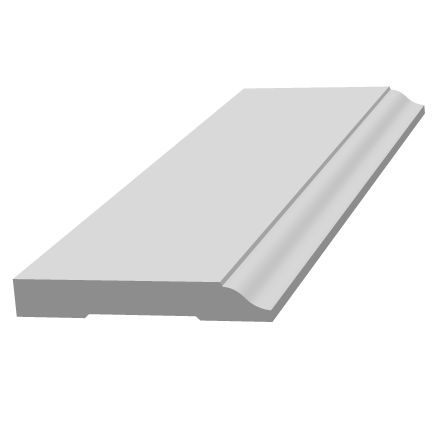 Плинтус ЛДФ под покраску Ultrawood Base 001 i Плинтус ЛДФ под покраску Ultrawood Base 001 i