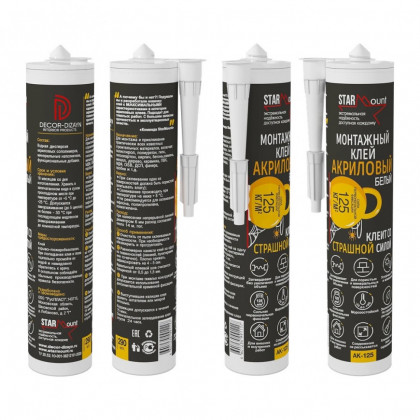 Клей монтажный акриловый Decor-Dizayn АК-125 290 мл